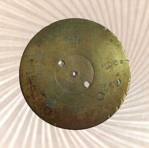 Headstamp of caliber 18 pdr