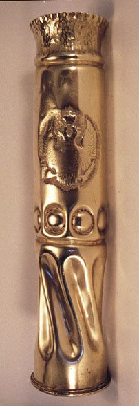 coat of Arms of Romanov , middle band with roundels, lower part fluted and twisted.