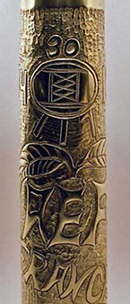 Shell 30th Division Old Hickory initials, XXX in Roman numerals, AEF and 14-18