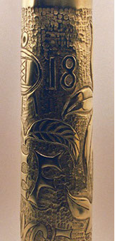 Engraved FRANCE , leaves around