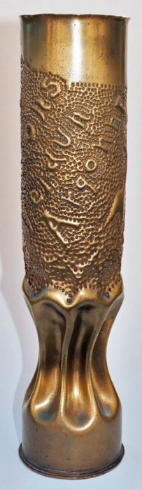 Verdun, Soissons, Argonne embossed on a fluted body